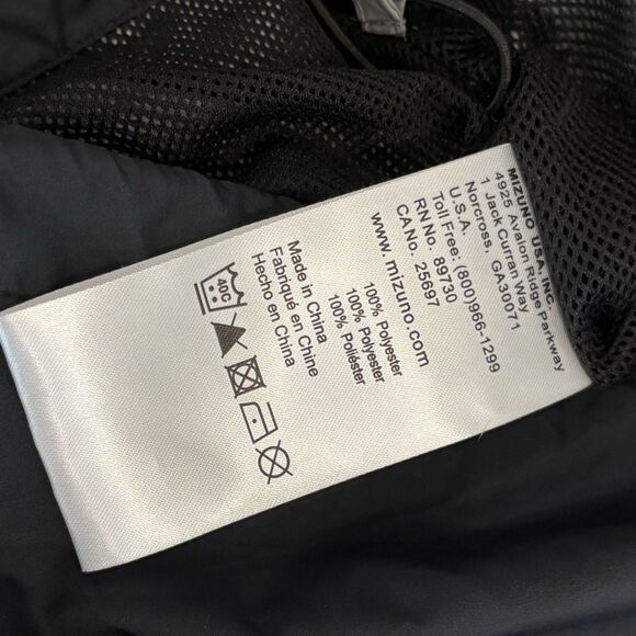 Mizuno Performance Jacket Wind Water Resistant Tech Mens Medium Outdoors Golf - Picture 5 of 6